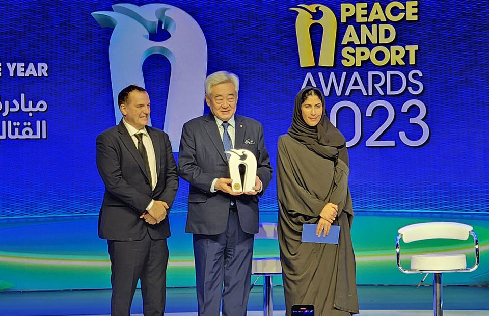 Peace and sport awards 2023_Ceremony recompensing WT and THF